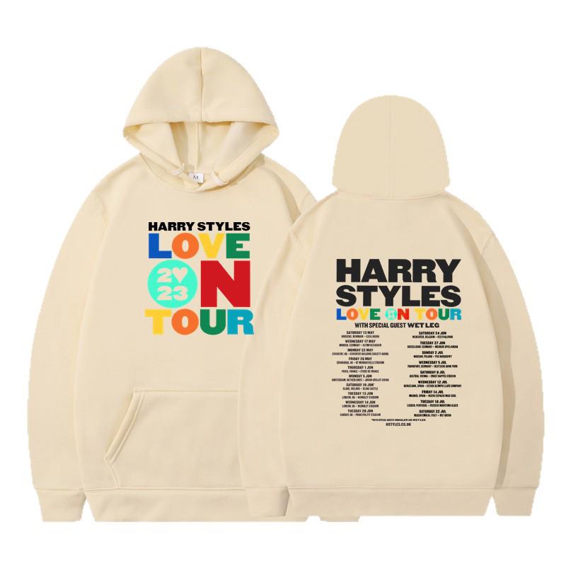 SS26 New Arrivals: Harry Styles Print Unisex Loose Casual Fleece-Lined Hoodie