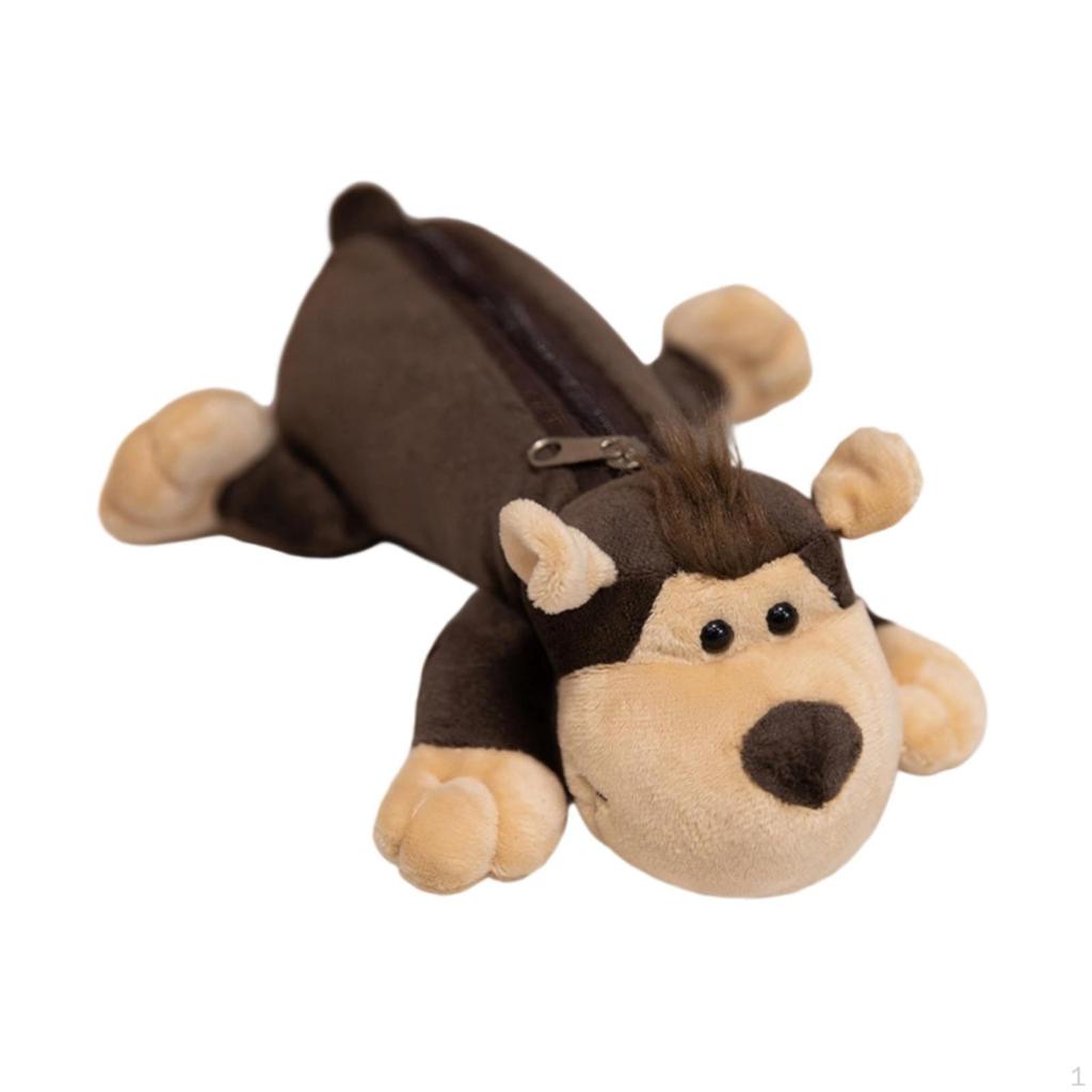 Pencil Case with Zipper, School Supplies, Lightweight Animal Pattern Case, Pouch for