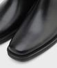 Firenze Atelier [Vibram] Minimal Semi-Square Line Chelsea Boots 7430 [Fg Black]