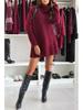 2025 Trendy European & American Knit Top and Lace Trim Dress Set for Women