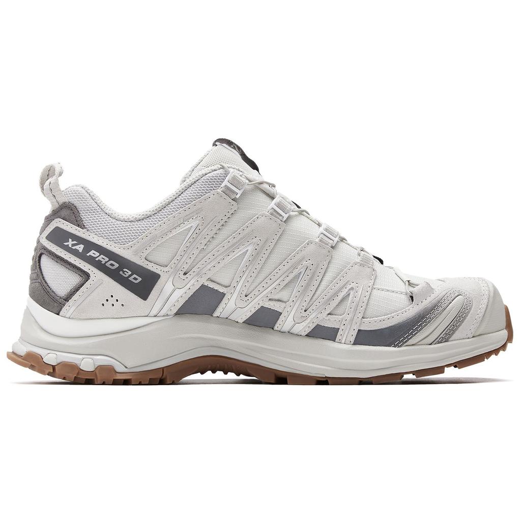 SALOMON Xa Pro 3D Suede Mesh Minimalist Comfortable Low-Top Outdoor Functional Shoes Unisex Shoes Gray White Feather-Gray 472436