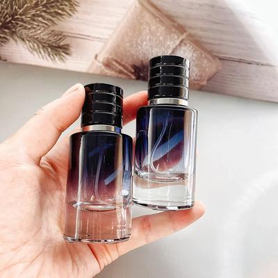 Flacon de parfum portable rechargeable en verre à couleur dégradée 30 ml, récipient cosmétique avec vaporisateur, outils de classification cosmétique de voyage