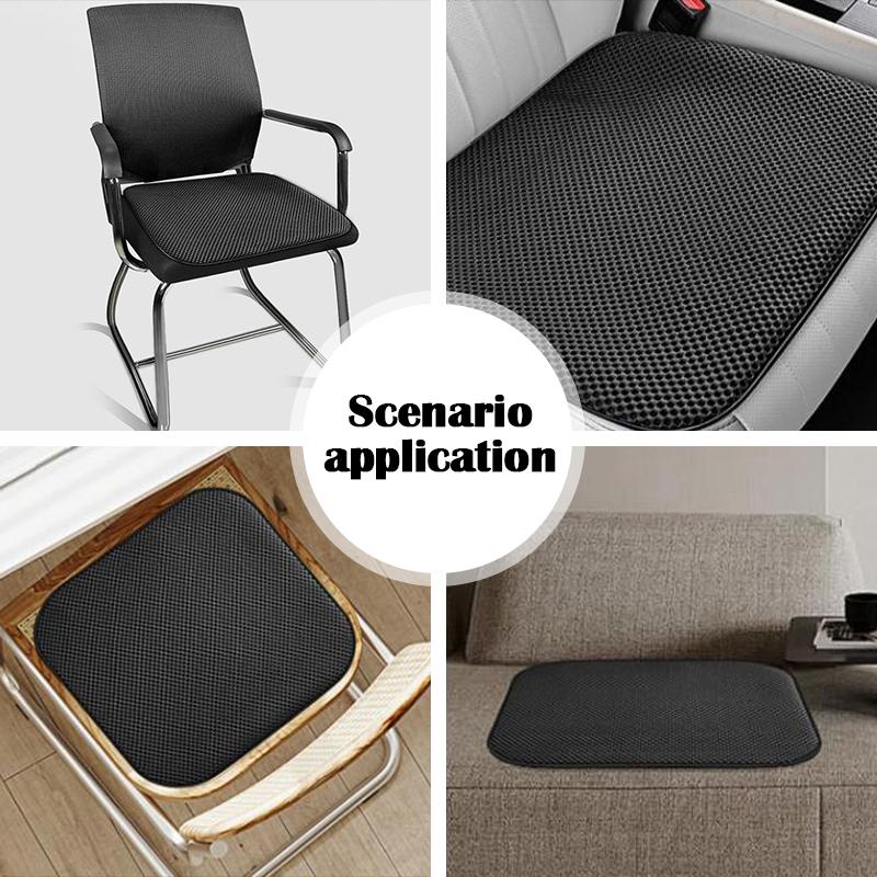 43x43cm Car Summer Cool Ice Silk Seat Cushion Anti Slip Breathable Ventilation Mesh Fabric Universal Car Seat Cooling Pad