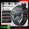2026 Neue 1100 Ultra-Lange Akkulaufzeit Smartwatch Herren Militärisches GPS-Kompass Herzfrequenz Bluetooth-Anruf 10ATM Wasserdicht HD Smartwatch