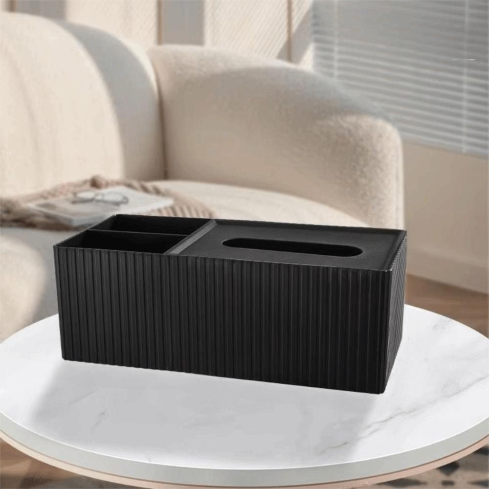 3 Compartments Napkin Holder Removable Lid Desktop Organizer Modern Tissue Dispenser  Bedroom