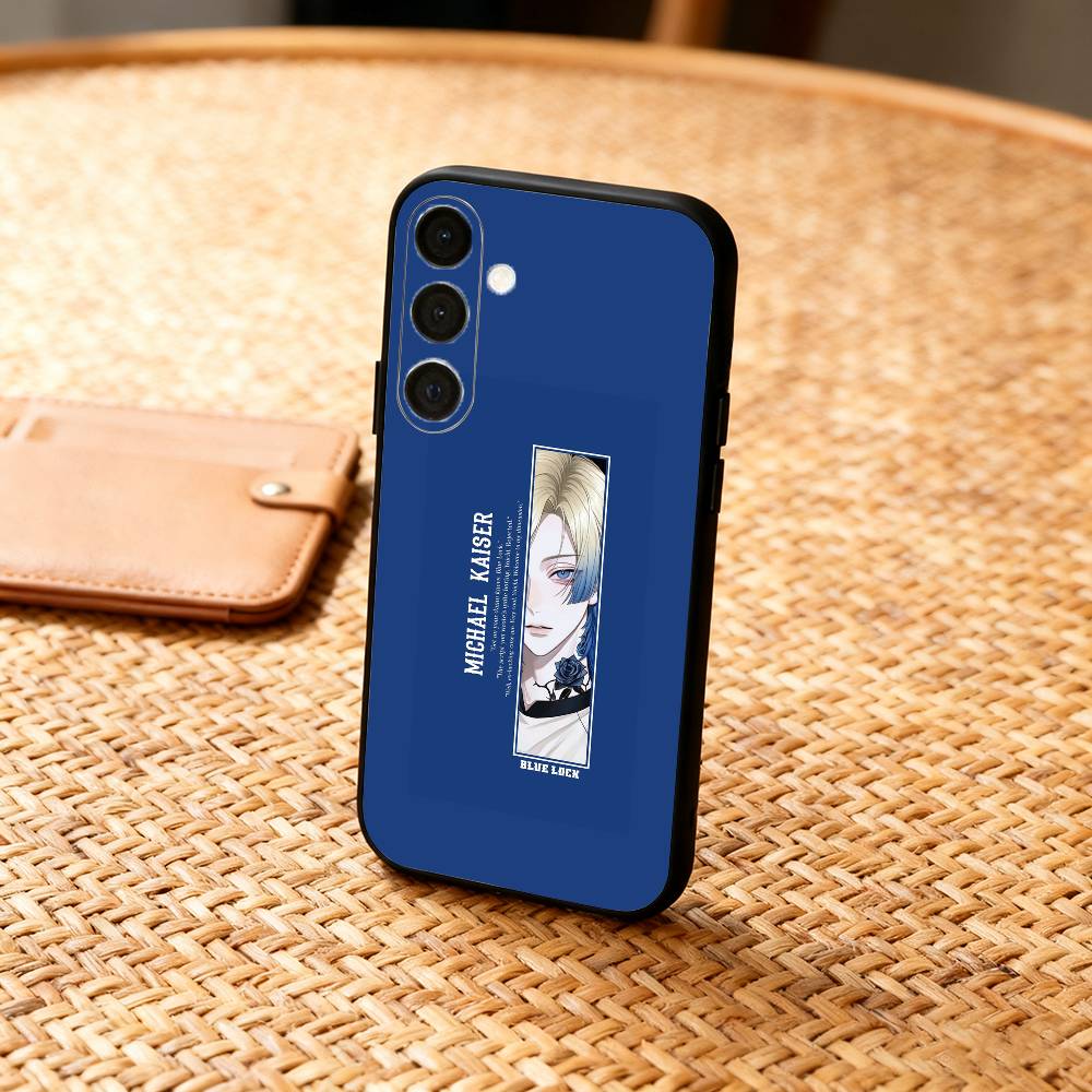 Anime M-Michael K-Kaiser Phone Case For Samsung A73,A21s,A22,A31,A32,A52,A53,A71,A80,Soft Black Shell