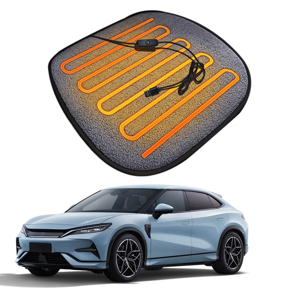 Heated Car Seat Cushion USB Heated Chair Pad for Winter Drives Portable Heated Seat Cover for Office Home Outdoor Activities Ant