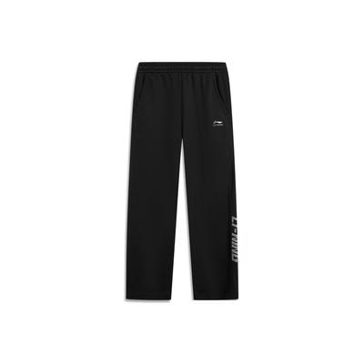Li Ning Sports Lifestyle Series Loose Logo Letter Winter Knitted Sweatpants Men Bottoms AKLV863-3