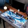 1PC Custom Name Blue Dragon Fantasy Castle Mouse pad, keyboard and mouse desk pad, for computer notebook  Birthday Gift For Any Room Or Office