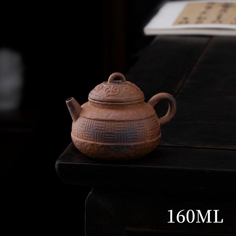 Retro Japanese Style Pot Teapot Kung Fu Coarse pottery Tea Making Device Tea Infuser Tea Kettle Chinese Small Teapot