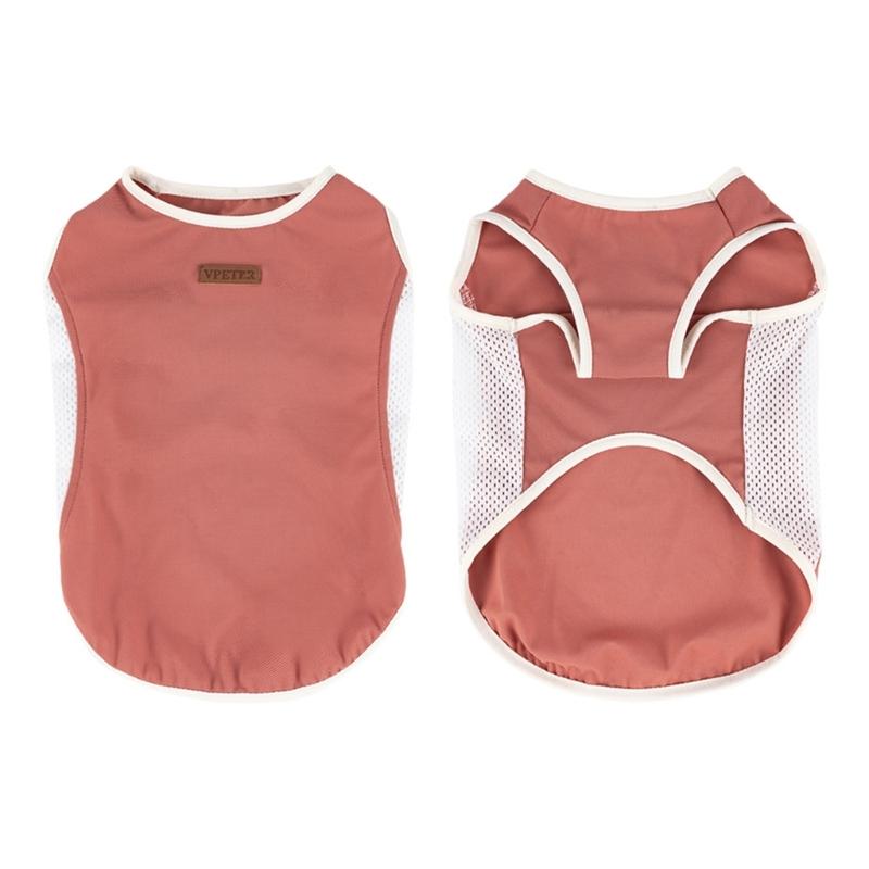 Summer Sleeveless Dog Shirt Lightweight Breathable Sun Protections Vest For Outdoor Activity Protective Dog Clothing