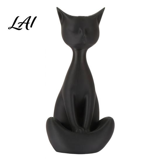 Mechanical Balance Cat Ornament 3D Printed Meditating Figurine Modern Abstract Sculpture with Cross-Legged Pose Window Figurine Minimalist