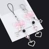 Y2K Phone Charm Bow Heart Star Keychain Pendant Kawaii Bag Goth Chain Cute Accessory