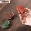Yixing Purple Clay Make A Fortune Horse Tea Pet Antique Lucky Model Tea Figurine Play Toys Tea Statue Ornaments Accessories