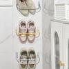 Waterproof Shoe Holder for Showers and Balconies Easy Installation Plastic Shelf Prevents Molds and Slipper Storage