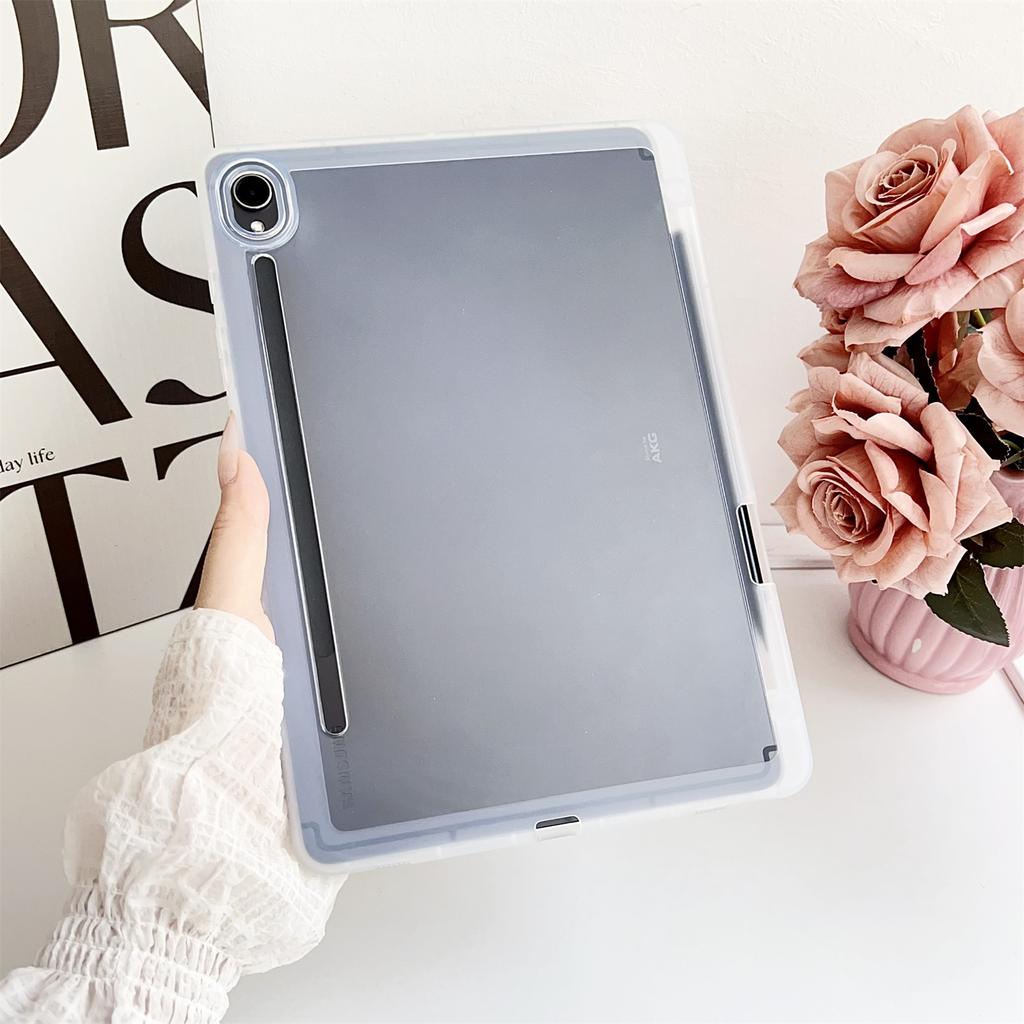 For Samsung Galaxy Tab S9 Case Clear TPU Anti Drop Tablet Cover with Pencil Holder