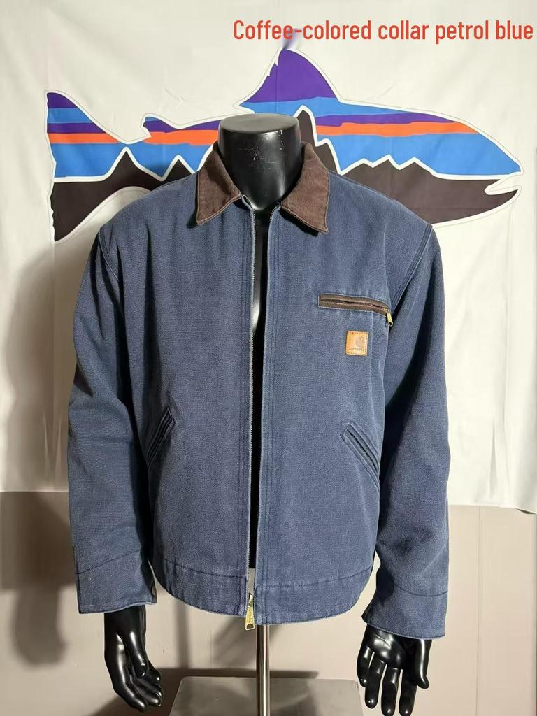 Carhartt J97 American Detroit Sliten Kanvas Dragkedjejacka