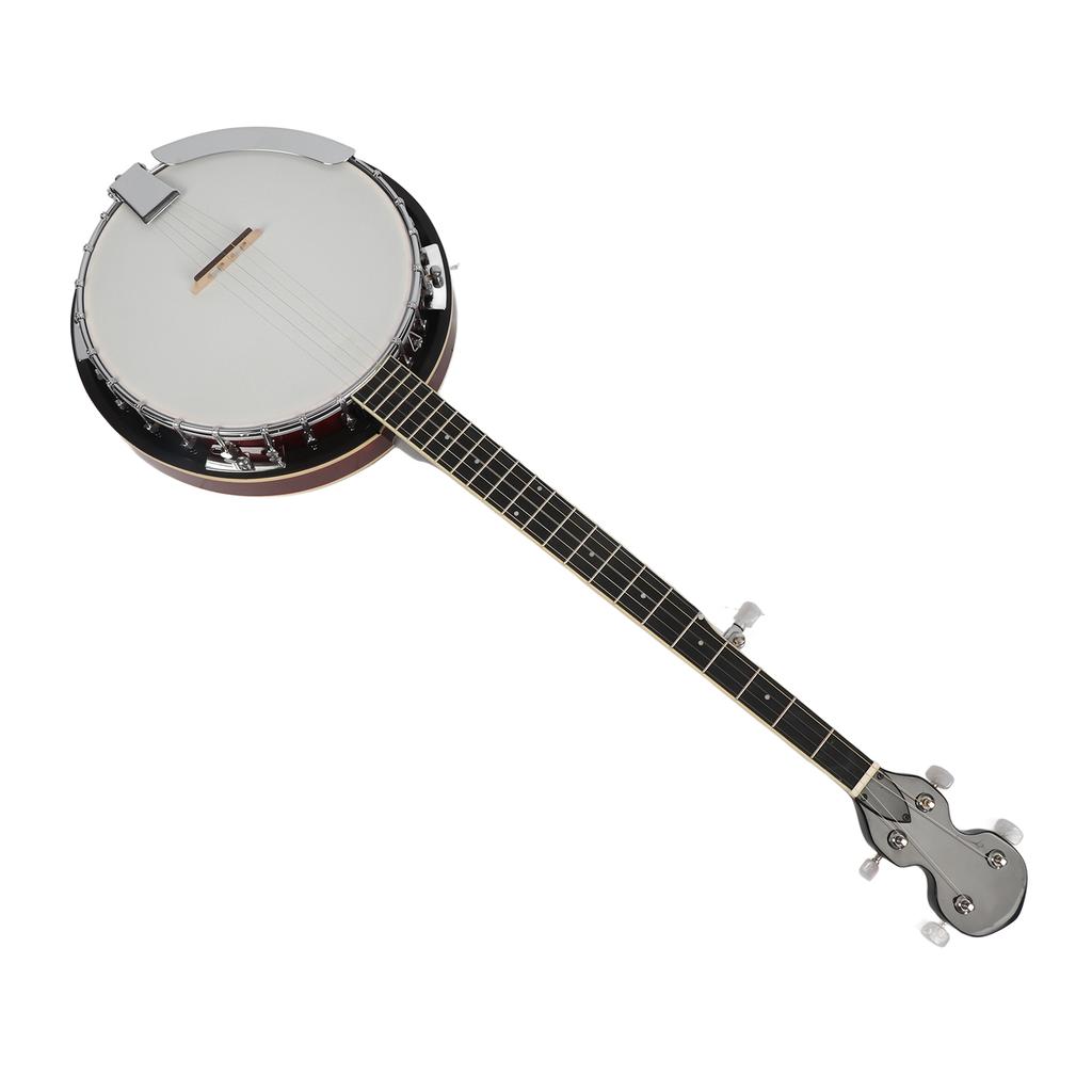 5 String Banjo Professional Stringed Musical Instrument with Wrench for Adult Beginner