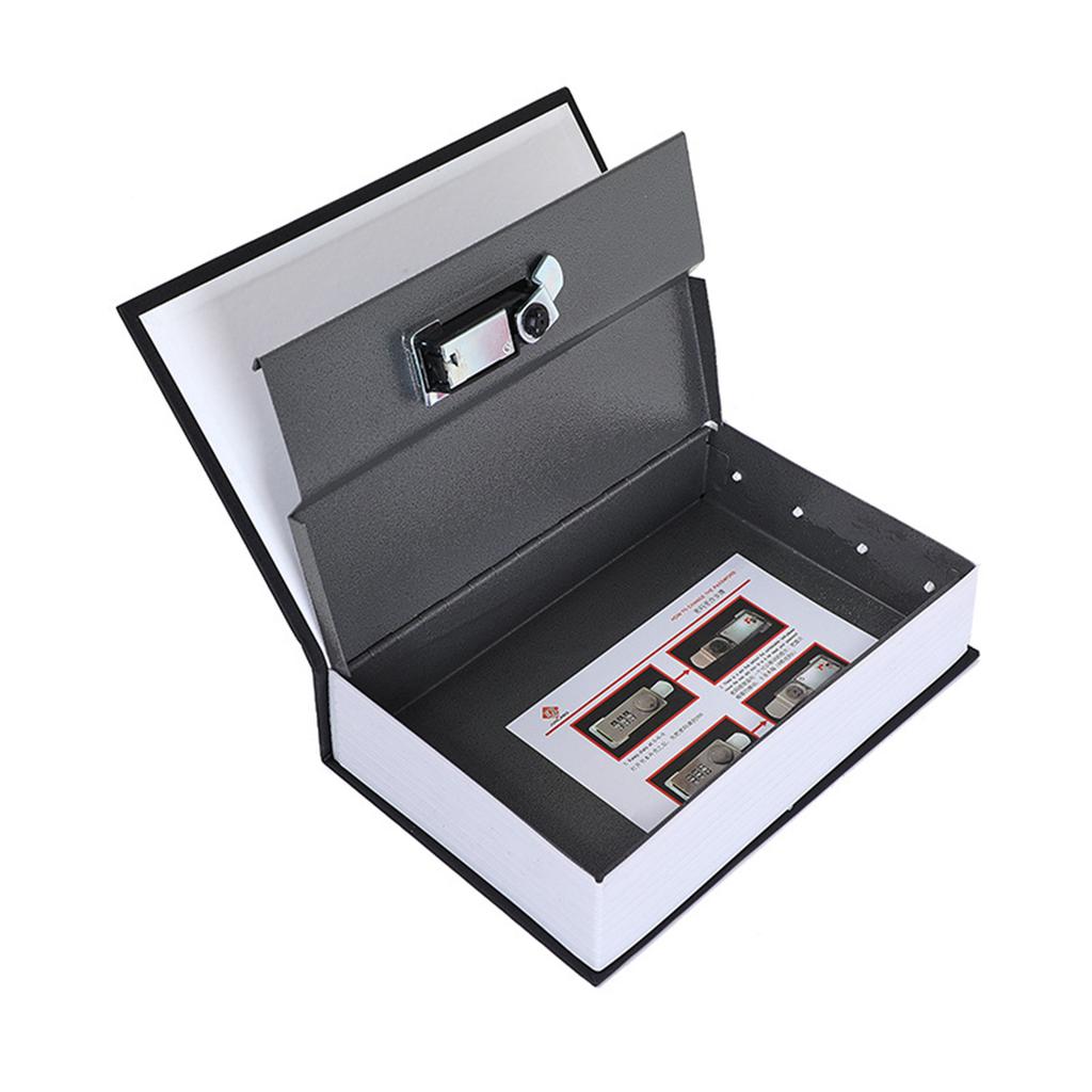 Dictionary Shape Diversion Safe with Combination Lock Money Coin Deposit Bank Cash Valuables Hidden Secret Mini Security Safe
