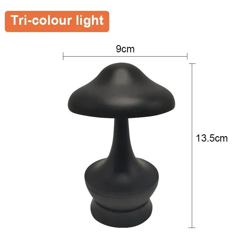 Mushroom Creative LED Table Lamp  Atmosphere Decompression Desktop Decoration Night Light Bedroom Living Room LED Desk Light