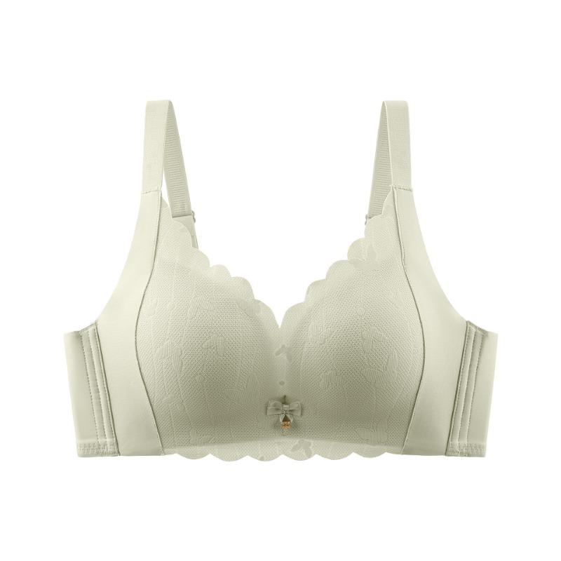 Women Seamless Lace Bra Big Bust Reduction Side Collection Gather No Underwire Anti Sagging