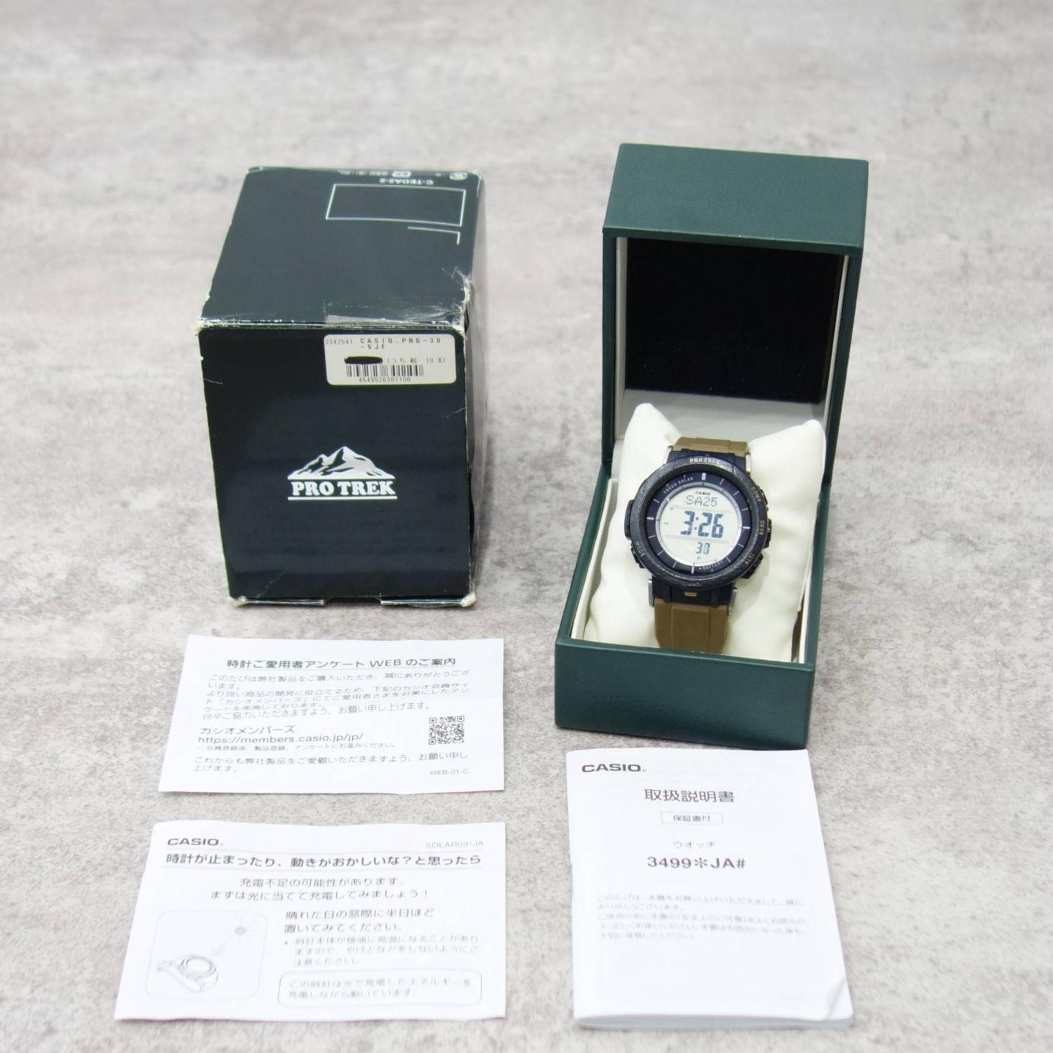 Used Casio CASIO PRO TREK 3499 PRG-30 Pro Trek wristwatch