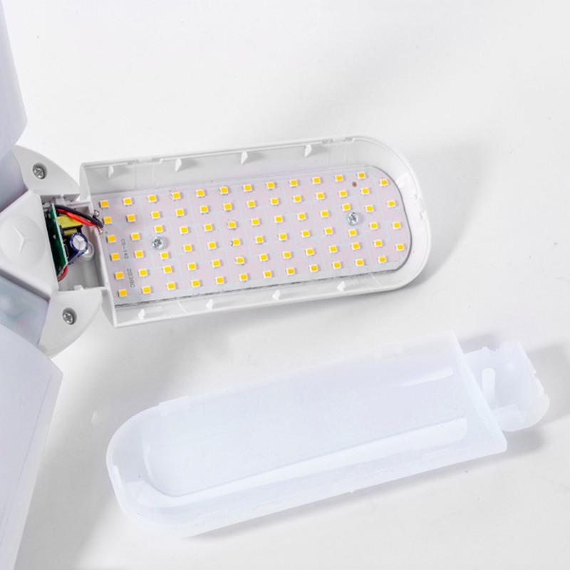 Високопотужна світлодіодна лампа E27 з широким діапазоном напруги, складане гаражне світло, висока яскравість, лампа зі стабілізованим струмом, лампа-літаюча тарілка