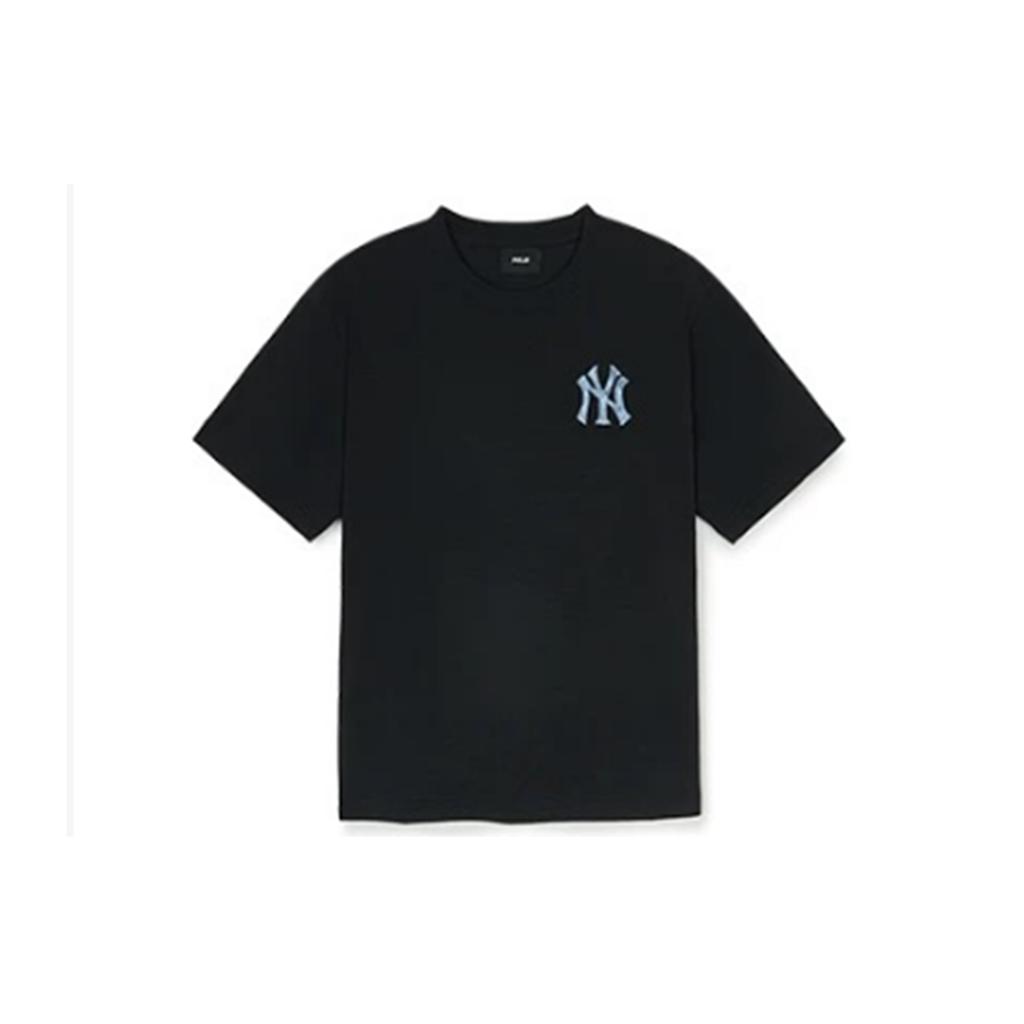 New MLB MONOGRAM Collection New York Yankees T Shirt SS25 Black Kids' 7ATSMV453-50BKS