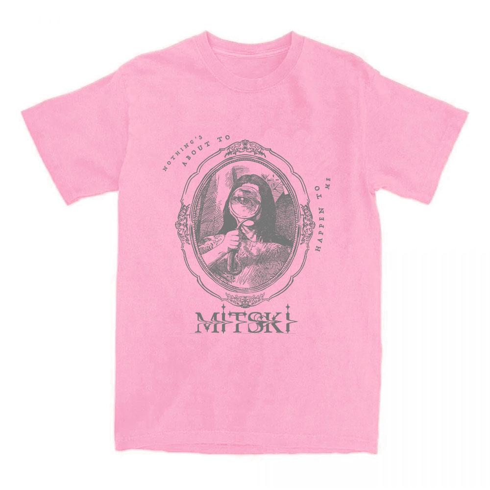 T-shirt Ritratto Mitski Manica Corta Estiva Larga da Donna Girocollo Casual Design Cantante Stampa Grafica T-shirt Unisex Streetwear