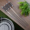 4x Steel Skewers Steel Skewers for Grilling Skewers 47 cm