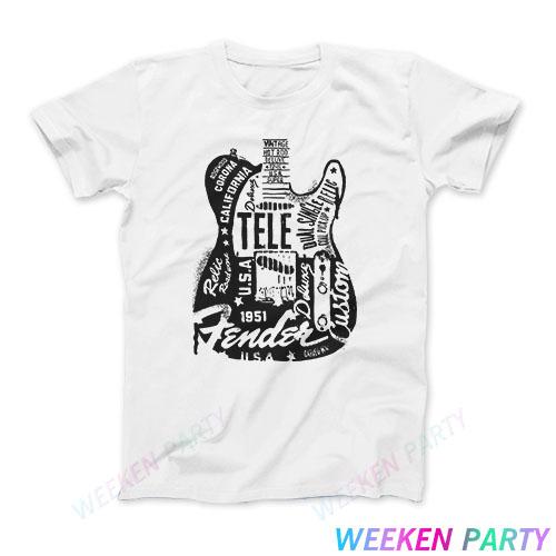 2025 T-shirts Are Selling Well In Summer Fender Guitar Original Telecaster Since 1951 Instrument Pure Cotton T-shirt