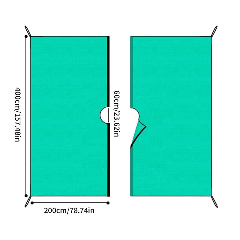 Pflanzenabdeckplane für den Außenbereich, Laubauffangmatte, leicht zu reinigen, Gartendecke, Astschnitt-Reinigungsmatte, faltbare Gartentarp