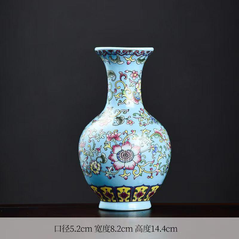 Enamel Color Wall Hanging Flower Vase That Can Stand or Hang Bottle Plant Pot Ceramic Home Room Decorating Interior Accessories