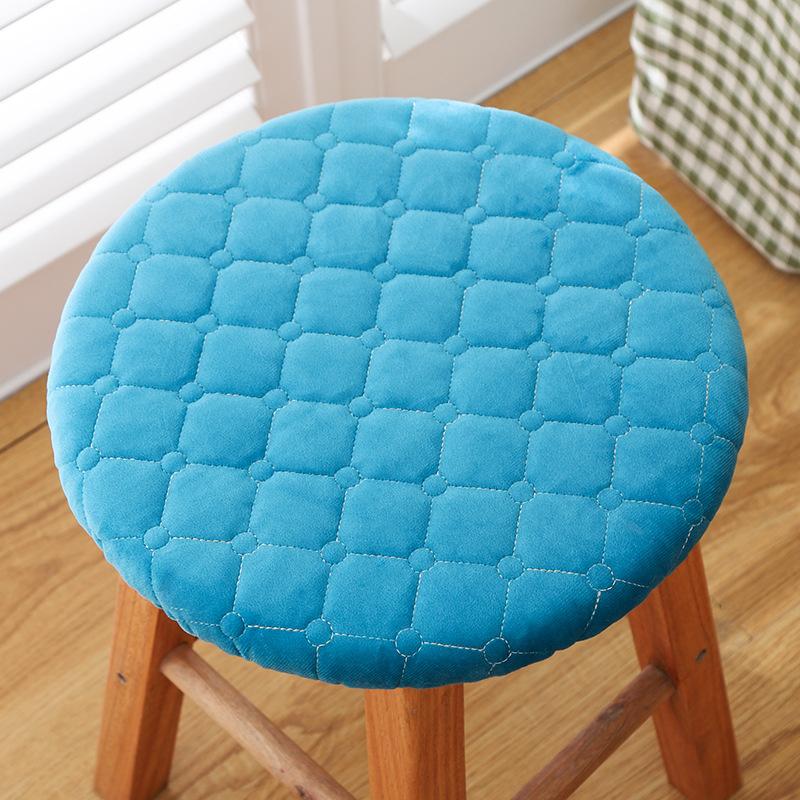 1pc Round Cushion, Home Decoration Round Stool Cover, Thickened Material, Simple and Easy To Clean, Can Be Used In All Seasons