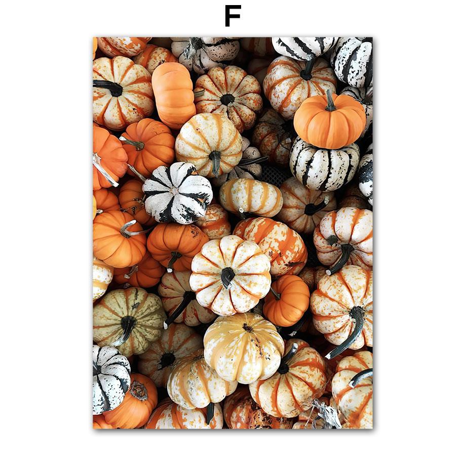 Deer Fox Cabin Flowers Leaves Autumn Landscape Posters Prints Canvas Painting Nordic Wall Art Pictures For Living Room Decor