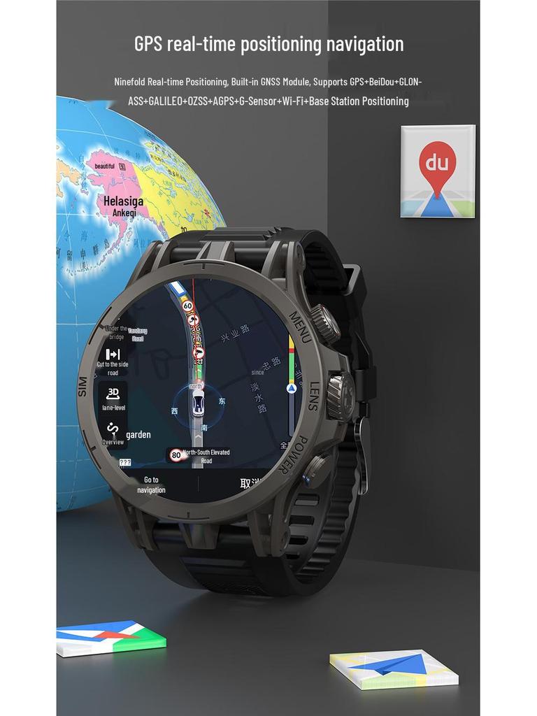 5G Smartwatch with Rotating Camera, Video Playback, Game Support, and Q85C Positioning