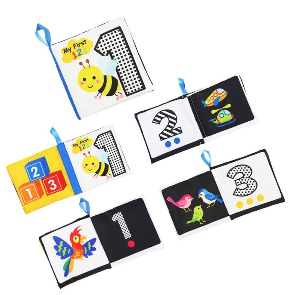 Baby Soft Cloth Book 0-36 Month Montessori Early Educational Toys for Kids Fruits Animal Numbers Food Cognitive Book for Toddler