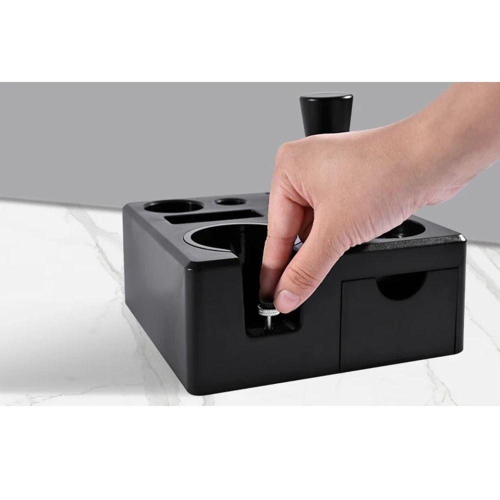 with Storage Drawer Coffee Tamping Station Coffee Tamper  Stand  Powder Distribution Tool