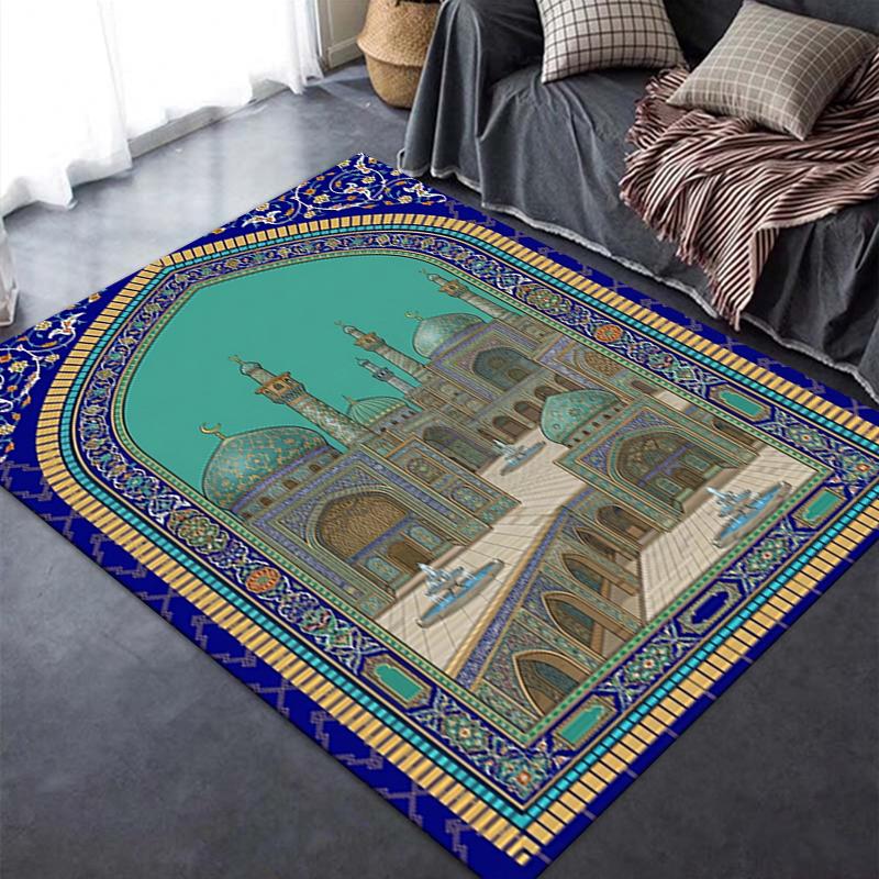 2025 New Muslim Carpet Rug for Living Room Bedroom Home Sofa Decoration,Kids play Non-slip Floor Mat124