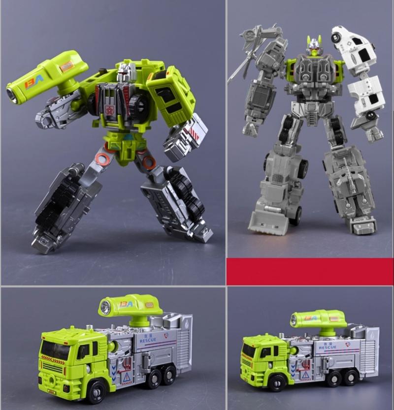 Cool Anime Devastator Toys Transformation Action Figure Robot Car Engineering Vehicle Model Box YUEXING NEW KO G1 NO Poseable Articulated Scale