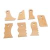 7 Pezzi Strumenti Modellatori per Piedi in Ceramica Forme Multiple Legno di Faggio Costola Strumento per Rifilare per Lavorazione Argilla