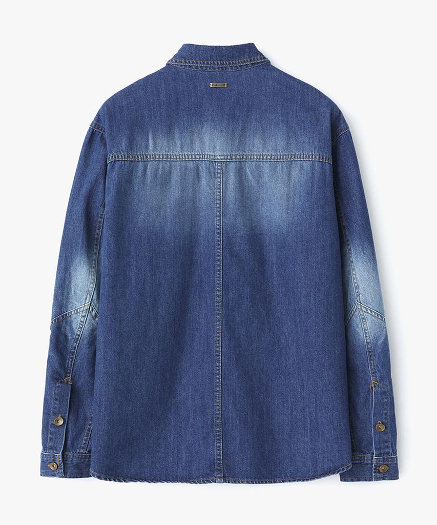 Le Mad Western Washed Denim Shirt - Indigo