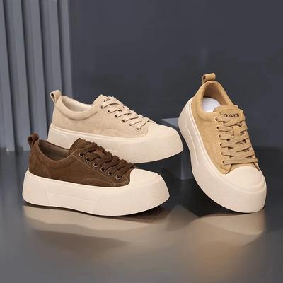 Thick Soled Board Shoes Women  Autumn New Small Muffin Soft Sole Casual Small White Shoes