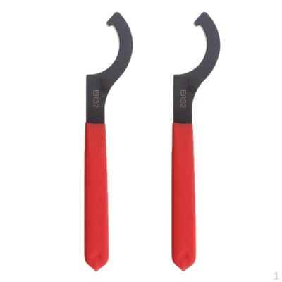 2pcs Clé à crochet pour mandrin de serrage ER-32 pour écrou de serrage à ressort Outil CNC