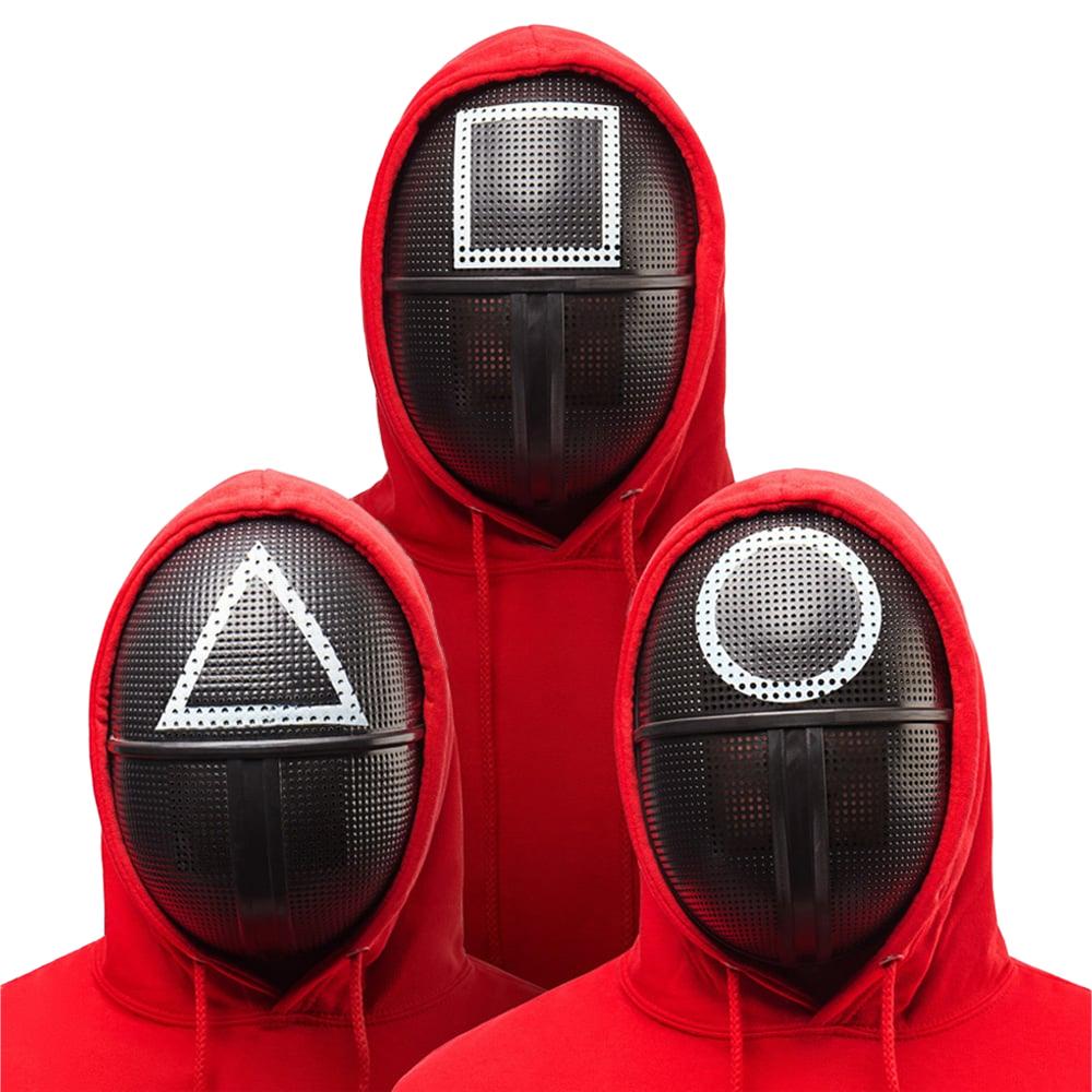 Squid Game Unisex Adult Guards Halloween Mask (Pack of 3)