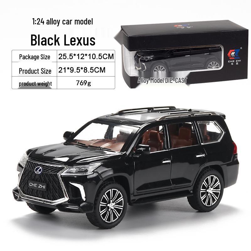 1:24 G63 Alloy Off-Road Toy Car, Six-Doors Open, Light & Sound, Pull-Back Action for Kids