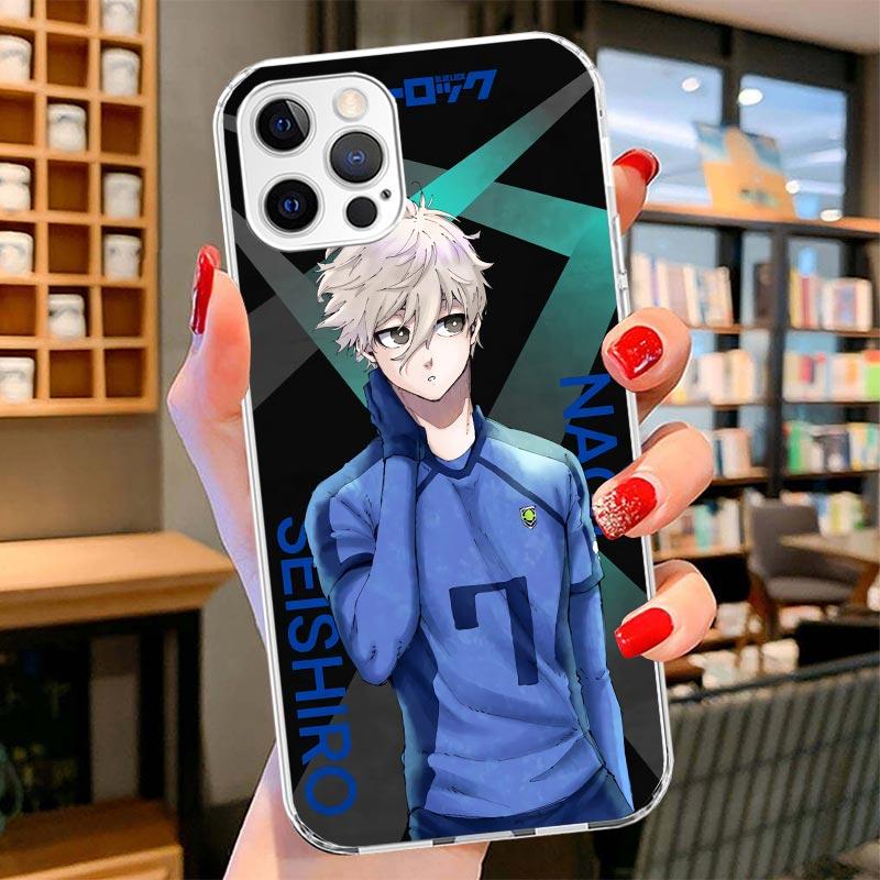 Heißes Anime Blue Lock Cover Handyhülle Für iPhone 16 17 Air 15 14 Pro Max 16E Handyhülle 13 Mini 12 11 7 SE 8 Druckmuster Passform Ca