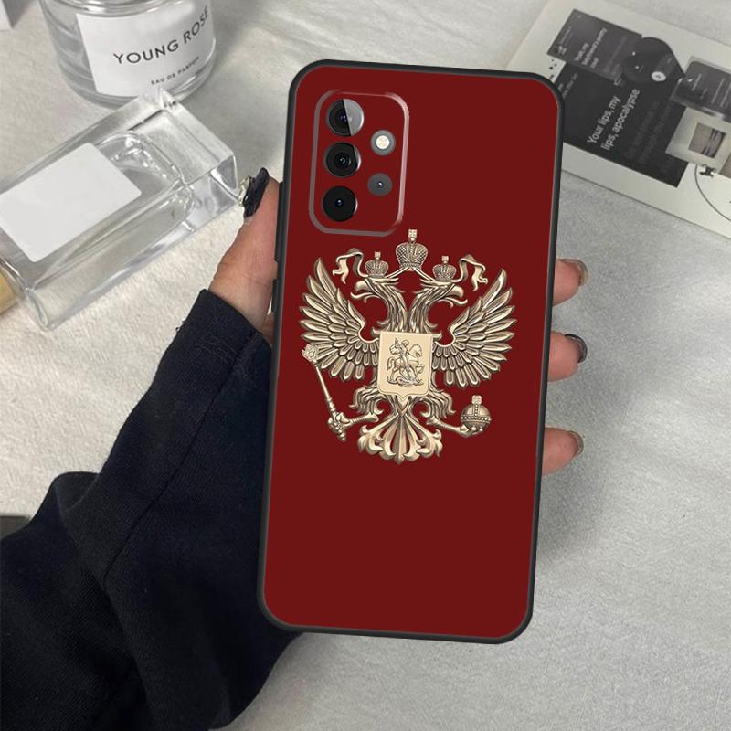 Russian Empire Coat of Arms Phone Case For Samsung Galaxy A34 A54 A14 A13 A23 A33 A53 A73 A52 A42 A32 A22 A12 A51 A71