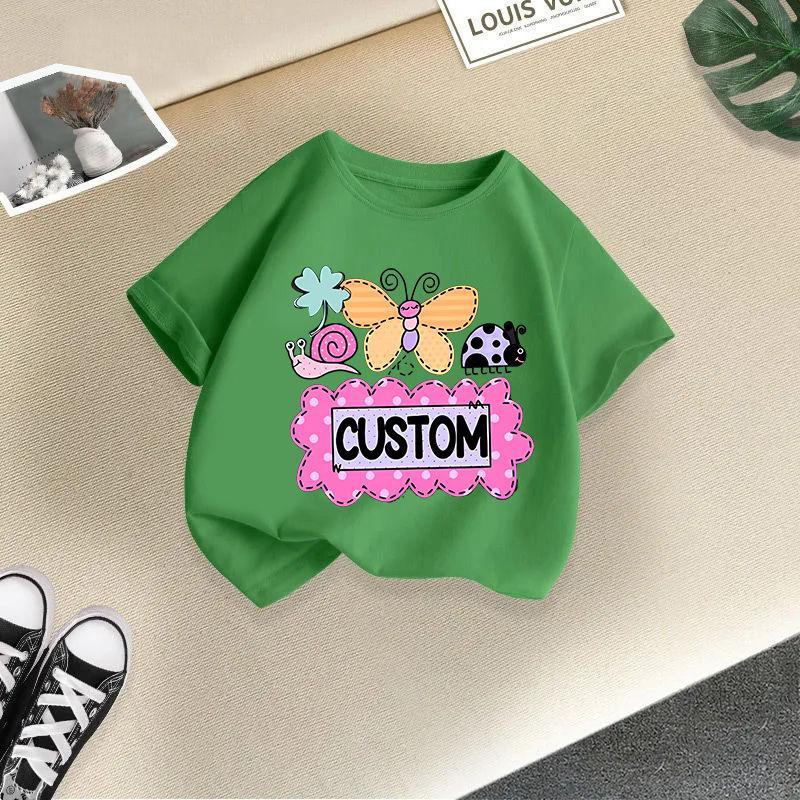 Children T-shirt 2-13Y Cute Cartoon Printed Kids 100% Cotton Clothes Tshirt Tops Tee Summer Kid T Shirt