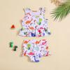 Girls’ Dinosaur Print Two-Piece Swimsuit Set
